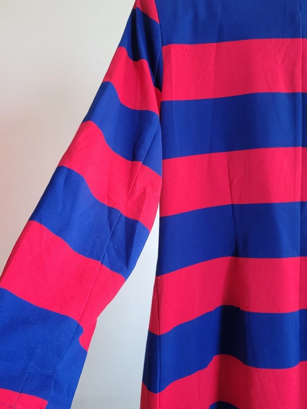 New York & Company Red & Blue Striped Blazer Dress - Picture 10 of 16